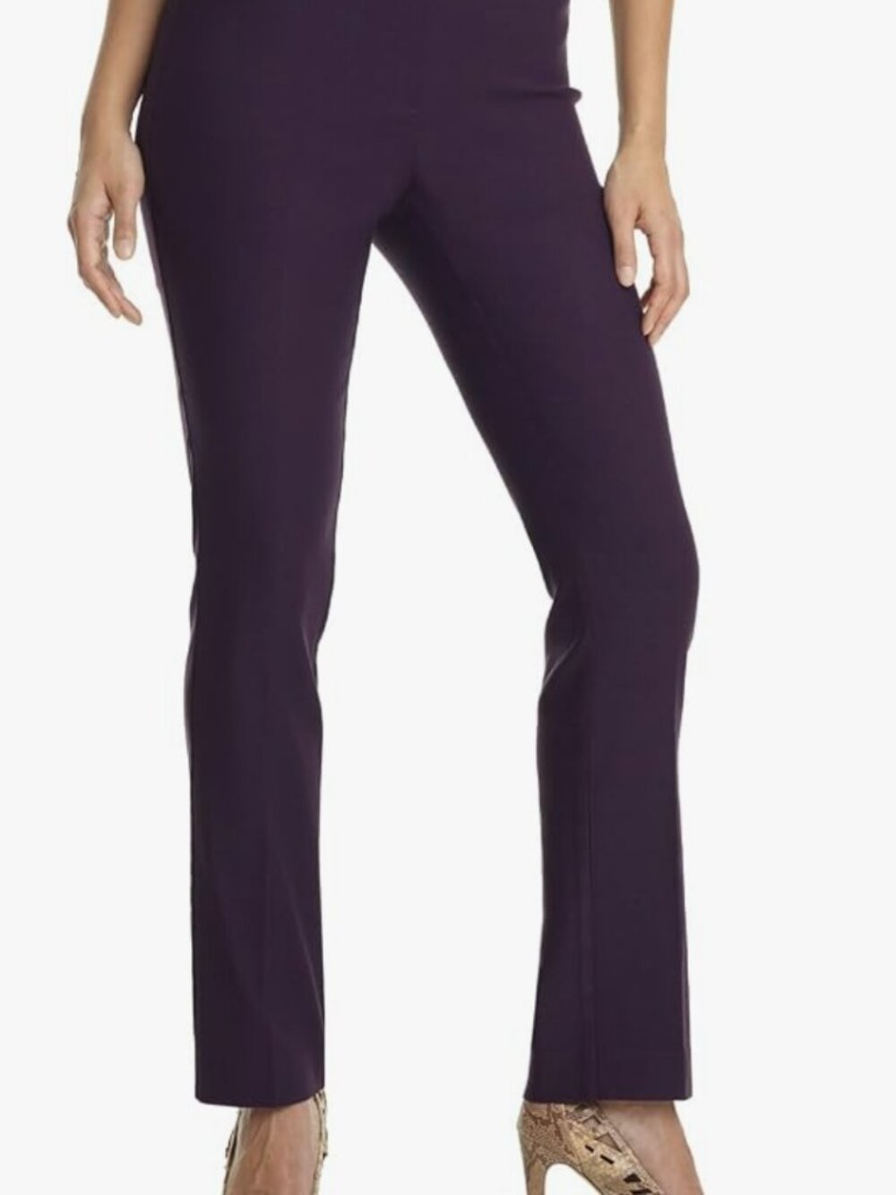 14P Rekussi Ease Into Comfort Stretchy Straight Leg Office Pant with Tummy
